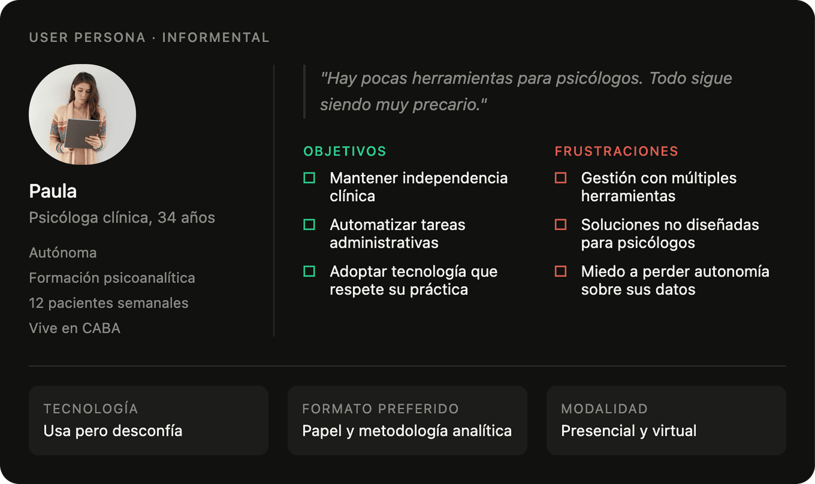 Investigación que cambió el rumbo del producto antes de construirlo